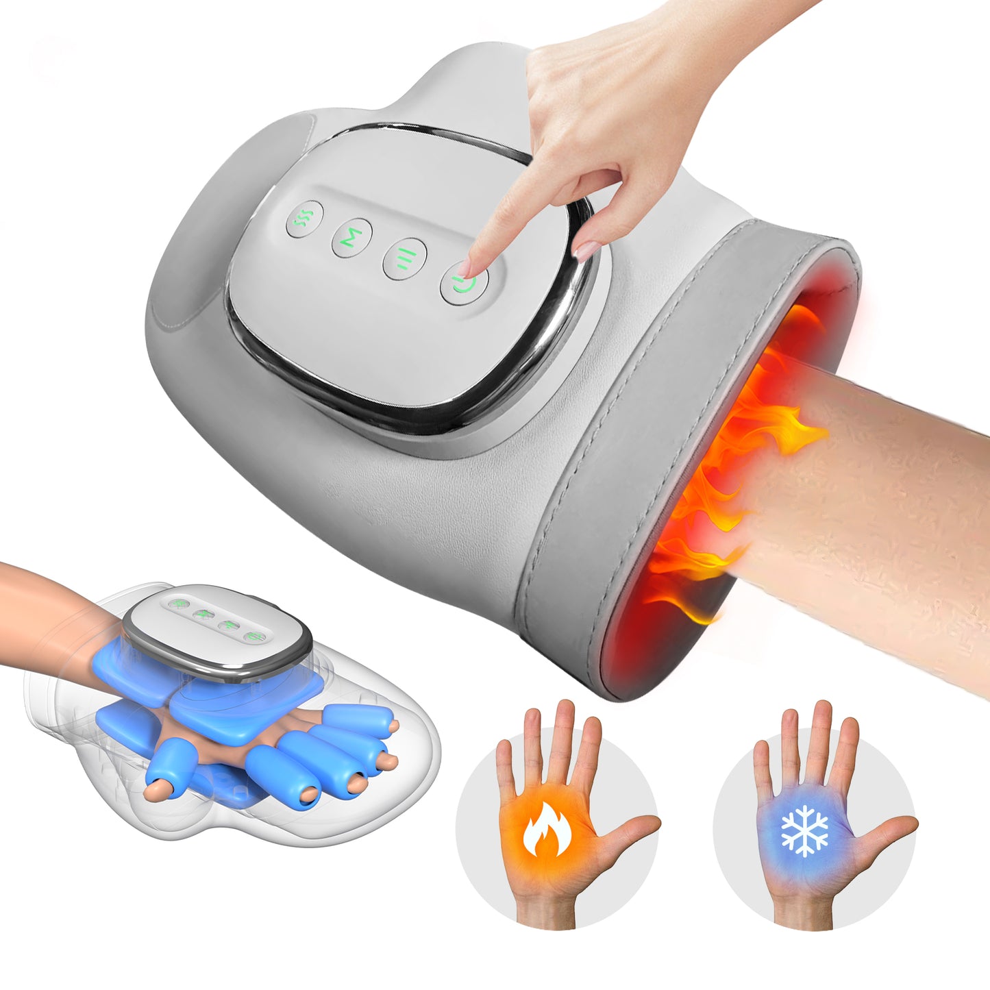Massaggiatore Intelligente per Mani e Polsi – Sollievo Immediato e Tecnologia Avanzata.