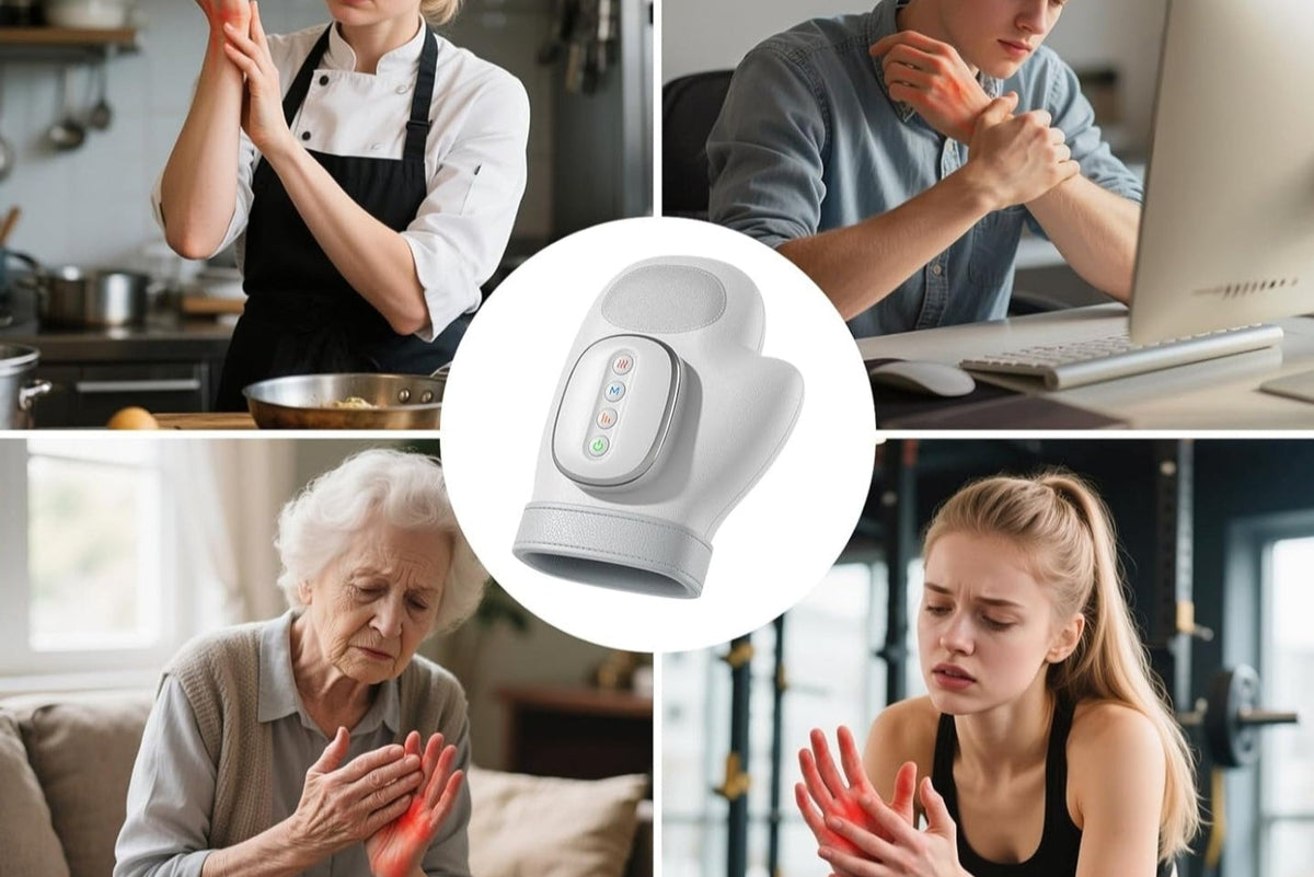 Massaggiatore Intelligente per Mani e Polsi – Sollievo Immediato e Tecnologia Avanzata.